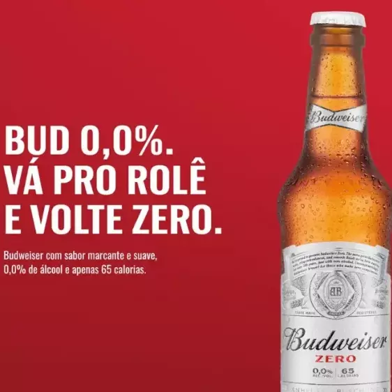 BUDWEISER ZERO ALCOOL LONG NECK
