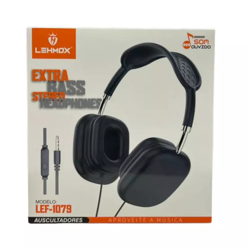 HEADPHONE LEHMOX C/FIO LEF-1079