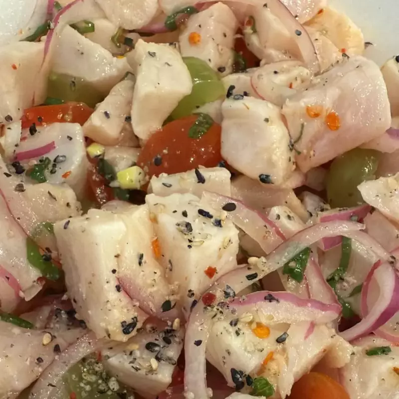 Ceviche de Salmão ou Tilápia 100g