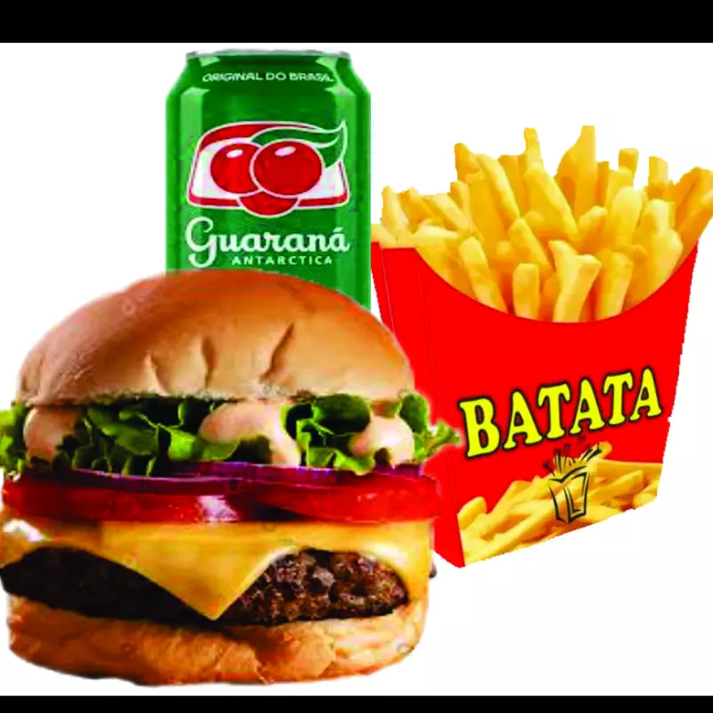 Combo 6 - X-Tudo + Fritas + Guaraná