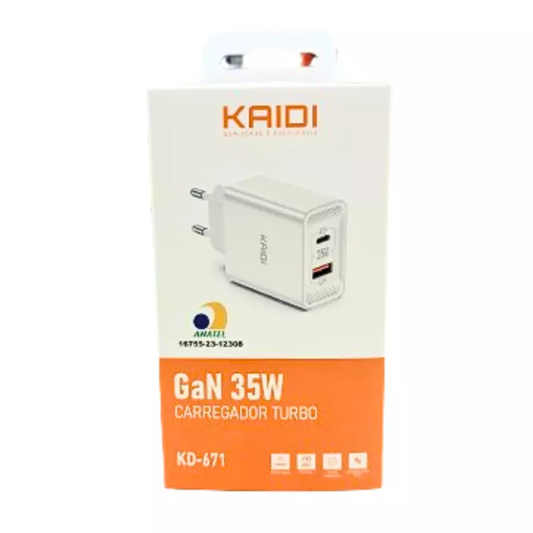 FONTE CARREGADORA TURBO KAIDI KD-671