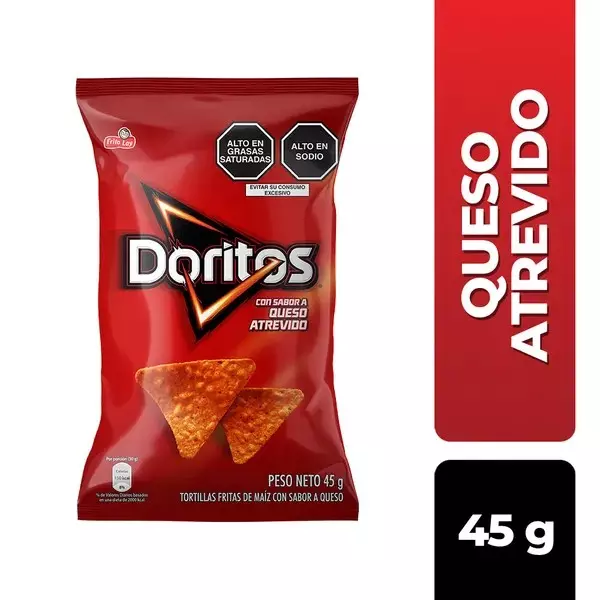 Doritos sabor a queso atrevido 45g