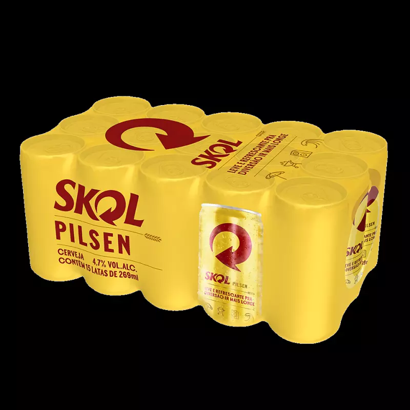 CERVEJA SKOL 15X269ML