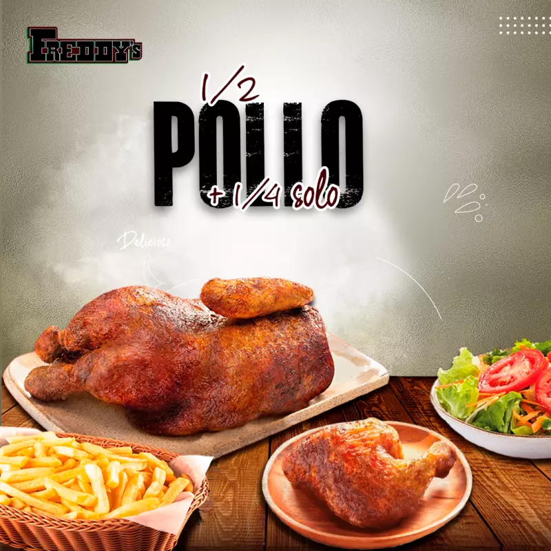 1/2 Pollo + 1/4 [Solo]