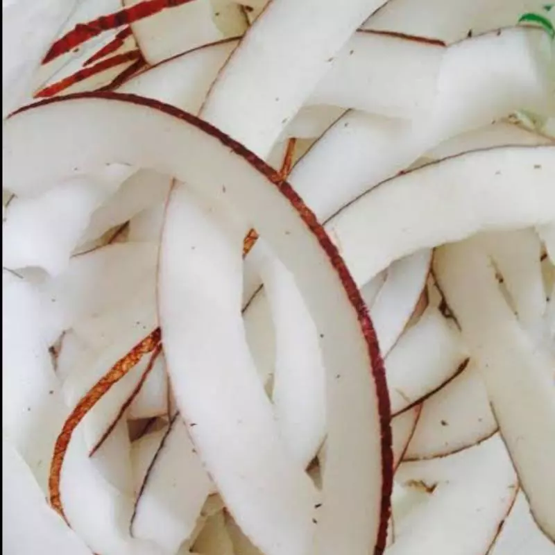 Coco laminado sem açúcar