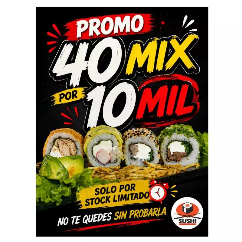 40 mix X 10 lukitas