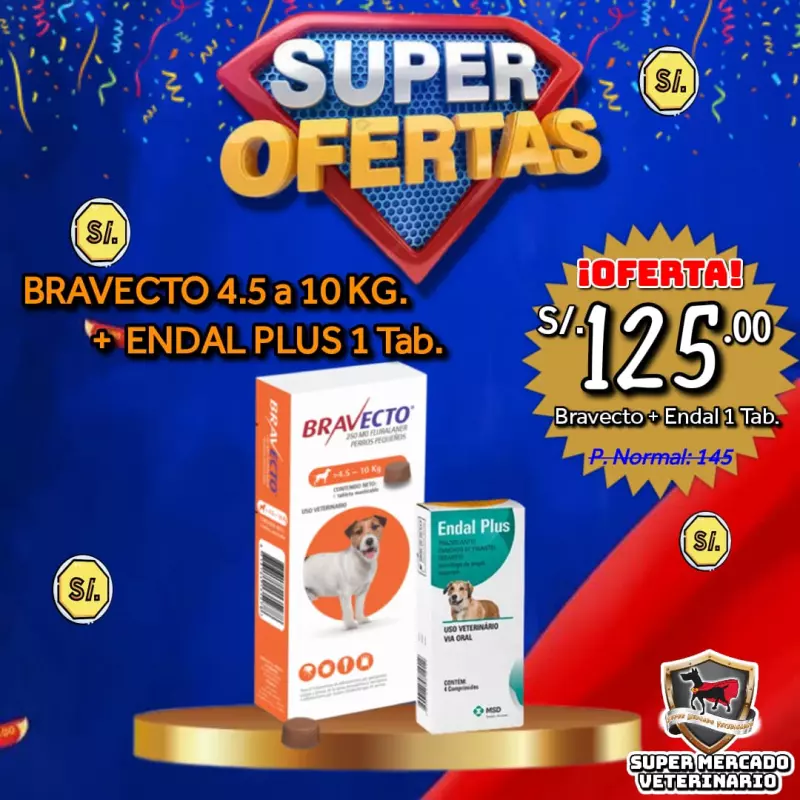 PROMO BRAVECTO 4.5 a 10 KG