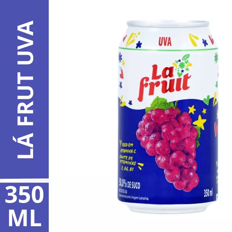 SUCO EM LATA LÁ FRUT UVA 350ML