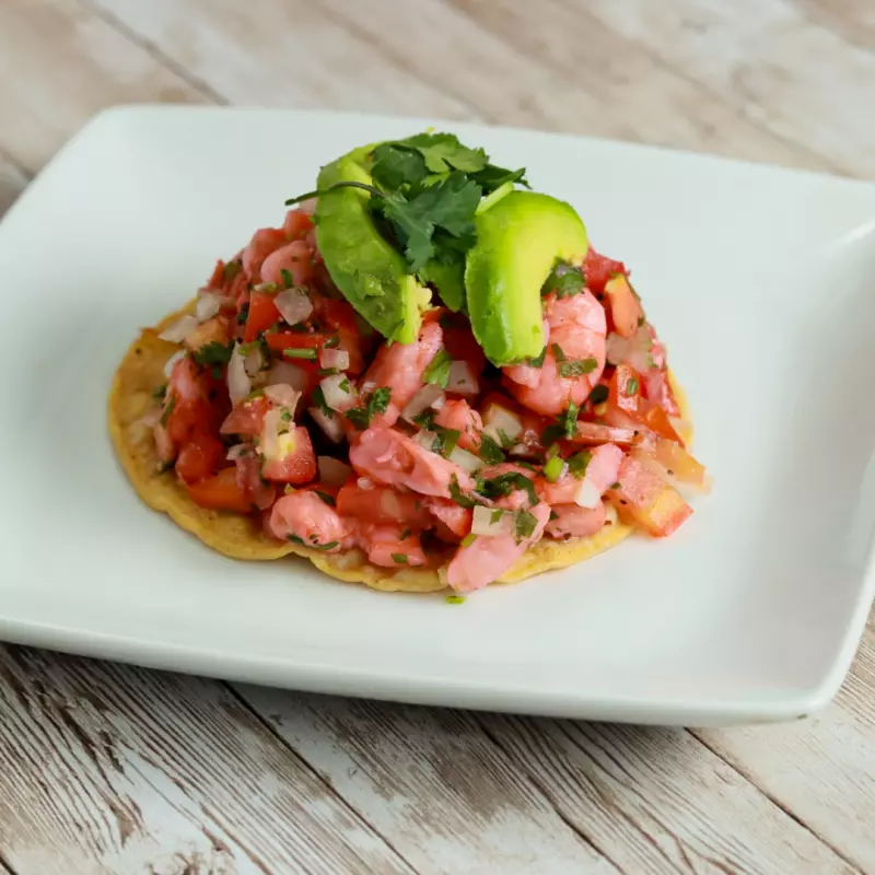 Tostada de Camarón