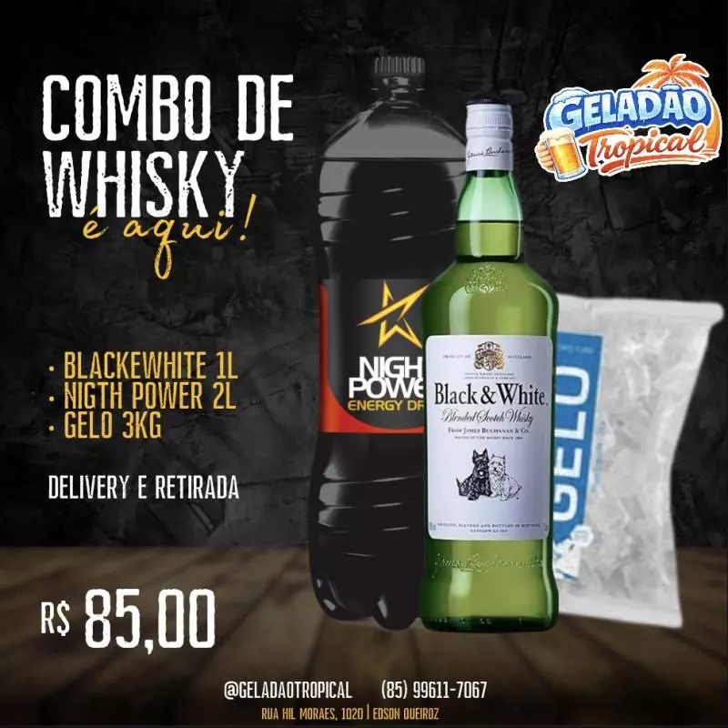 COMBO BlackeWhit+ Energético 2L+Gelo