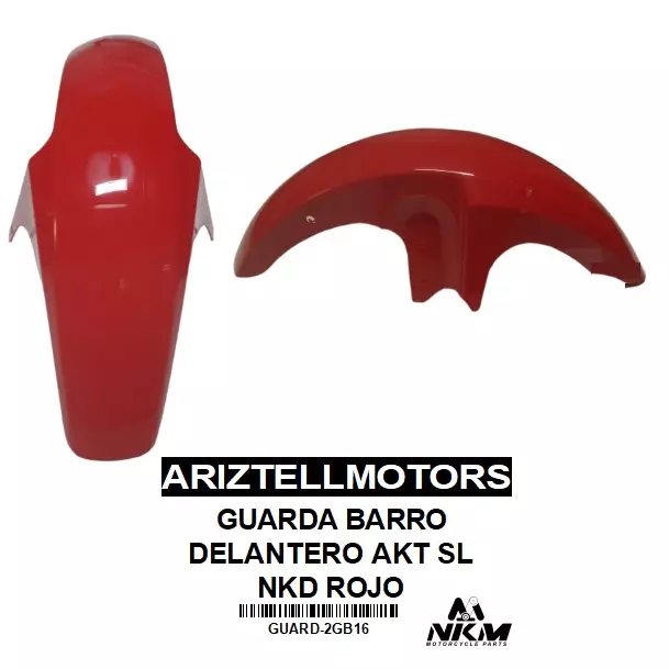 GUARDA BARRO AKT SL NKD ROJO