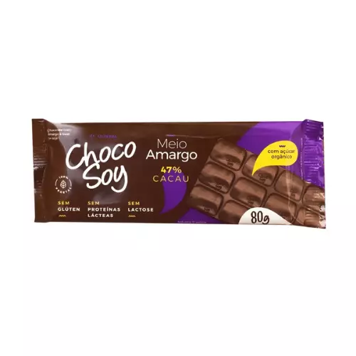 Barra de Chocolate Meio Amargo 80g