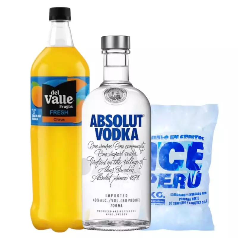 Combo Vodka Absolut Sabores