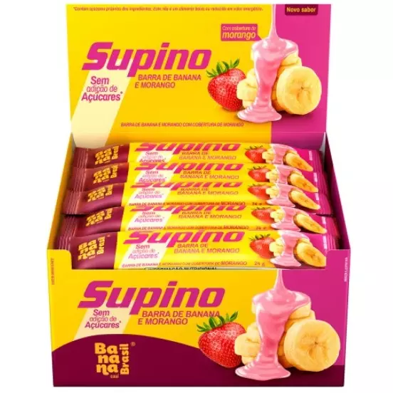 Supino Banana e morango