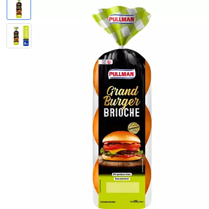 Pão De Hambúrguer Brioche Pullman