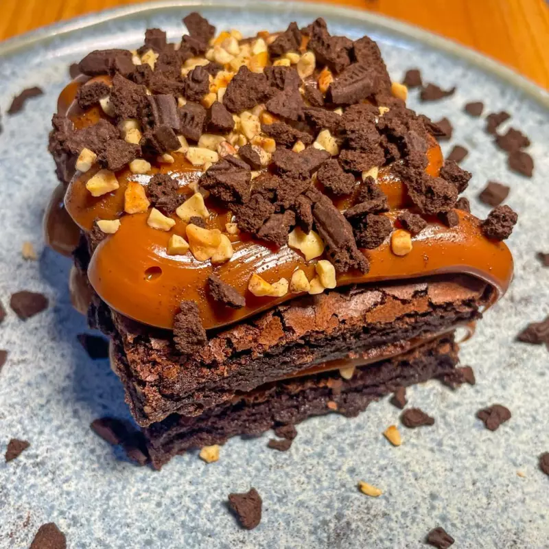 Torta Brownie com sorvete