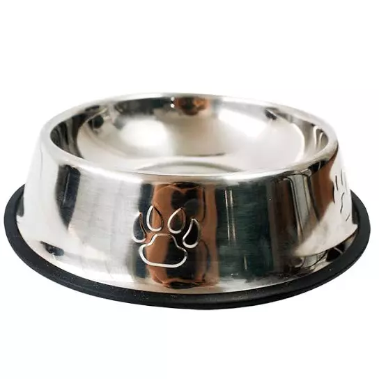 Plato de Acero Inox. 38 cm Huellas
