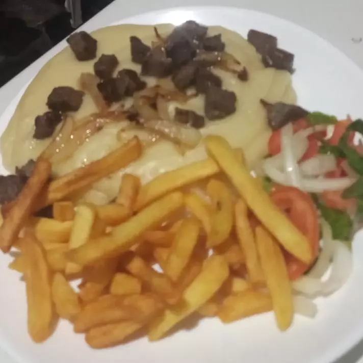 Pirão de Aipim P c/ Carne de Sol