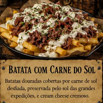 Batata c/ Carne do Sol