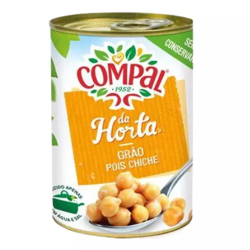 Feijão Compal Lata Grão de Bico 845g