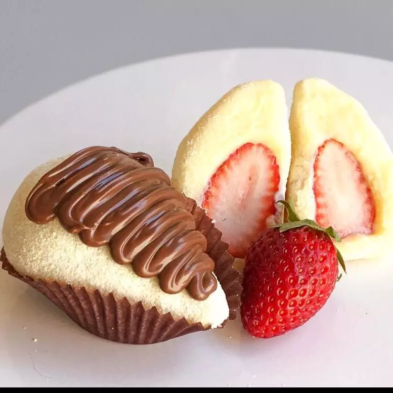 Coxinha ninho com nutella