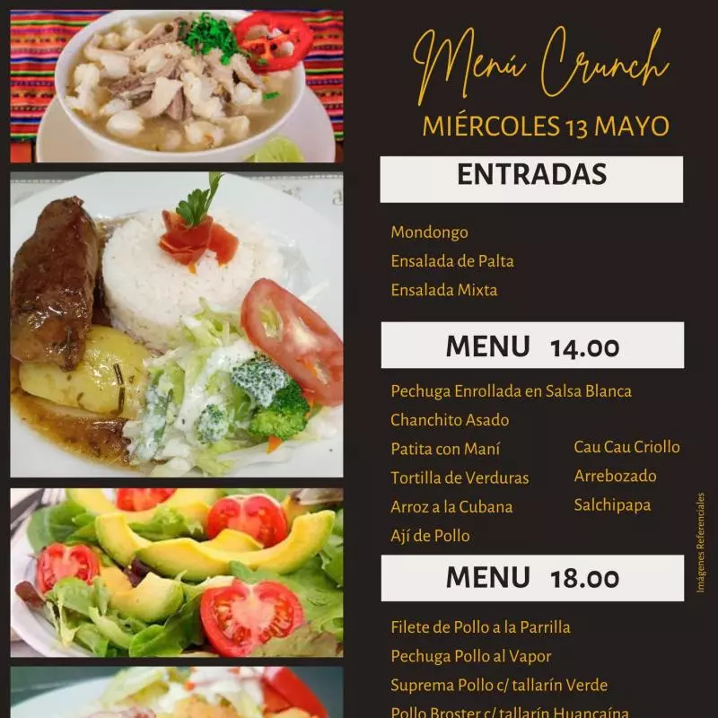 Menú 14.00 soles