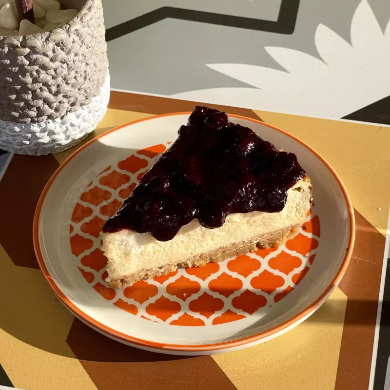 Cheesecake sugar free arandanos