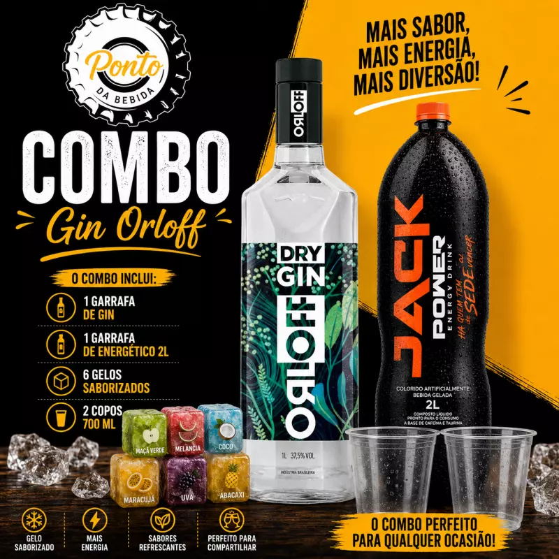 Combo - Gin Orloff 1L