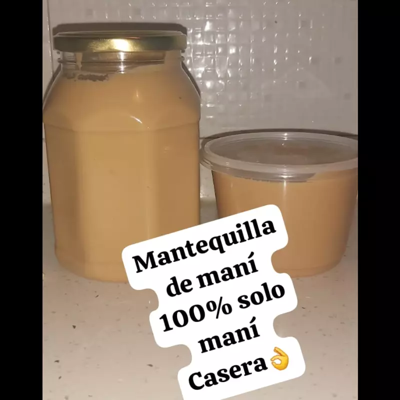 Mantequilla de mani 1k casera