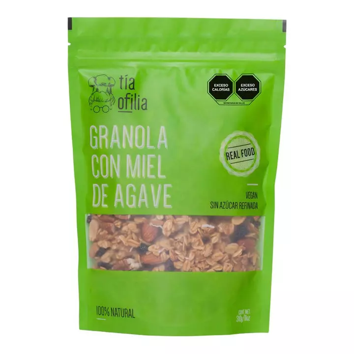 Granola con miel de agave