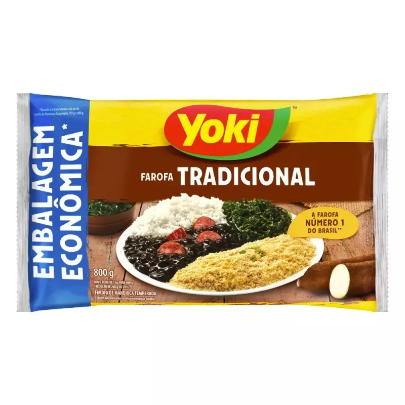 Farofa Pronta Tradicional Yoki 800g