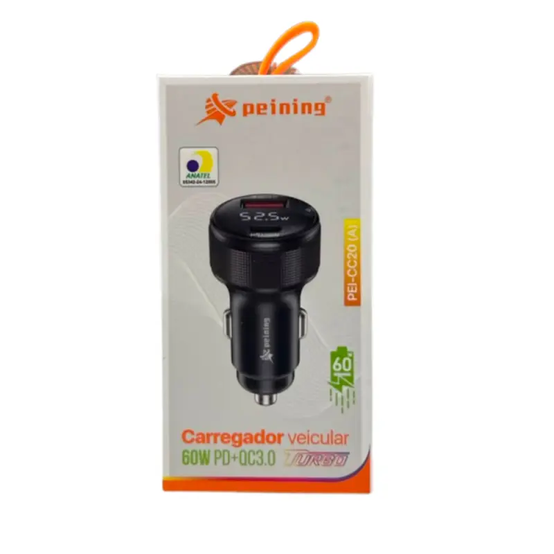CARREGADOR VEICULAR TURBO PEI-CC020A