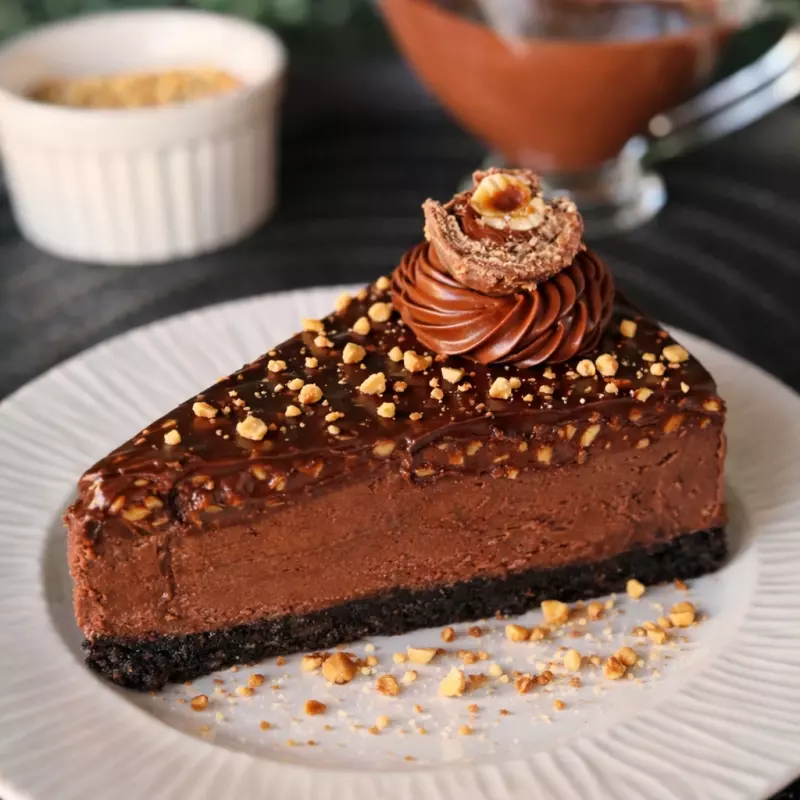 Fatia de Torta Ferrero Rocher