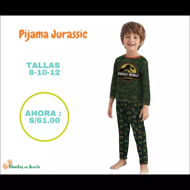 PIJAMA JURASSIC