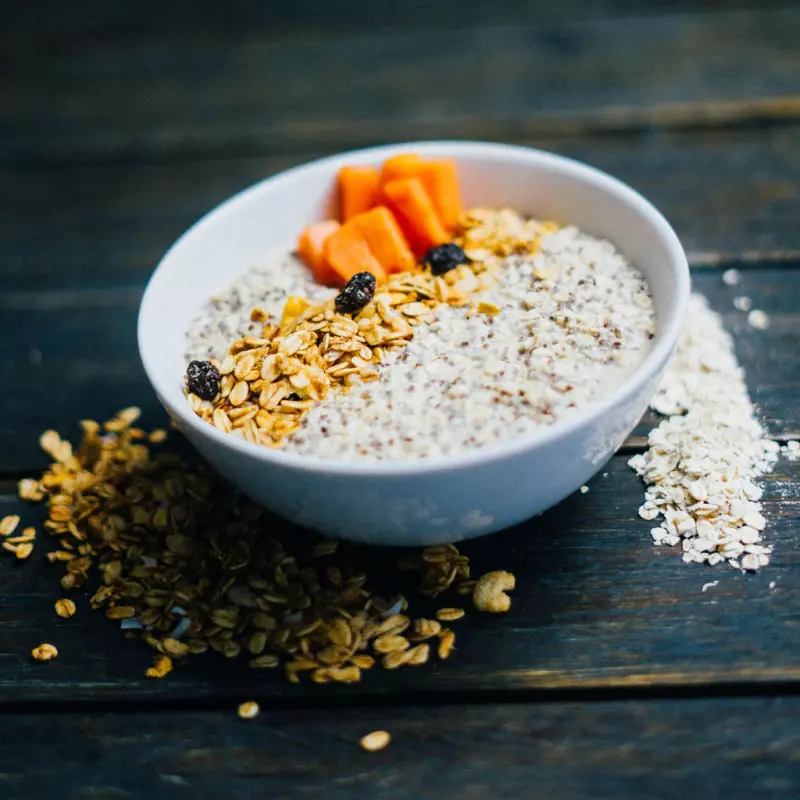 Mingau de chia