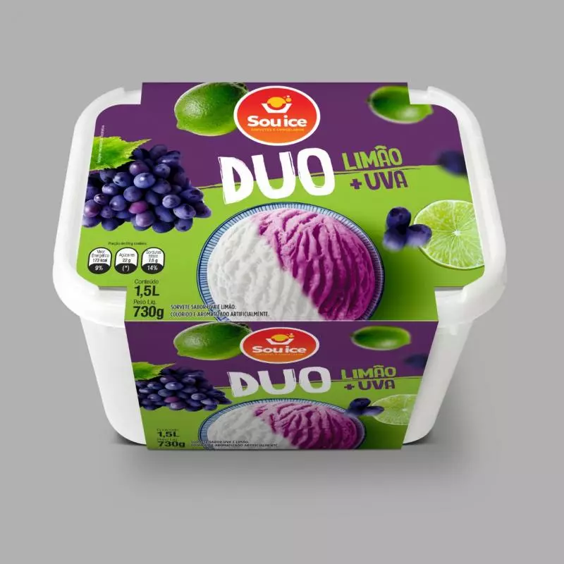 Pote  Duo Limão e Uva