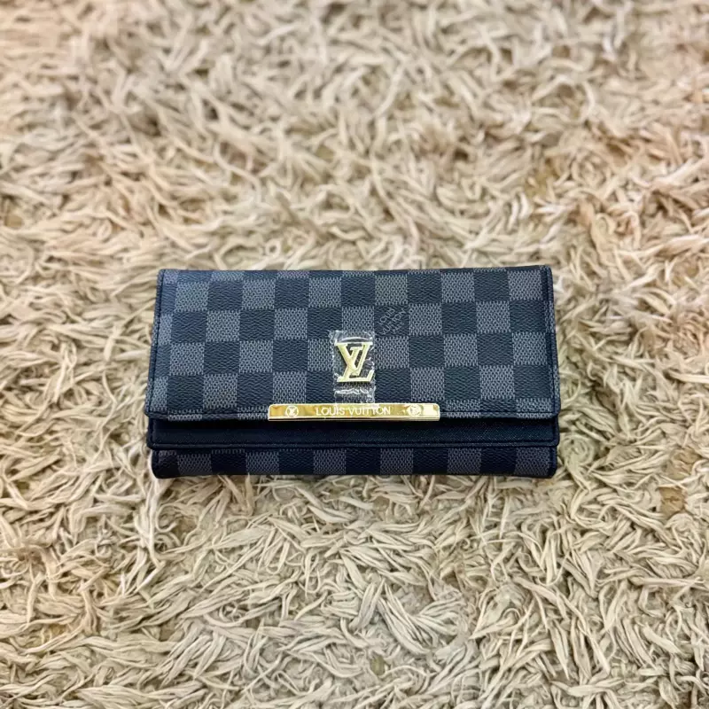 BILLETERA LV BLACK CUADROS