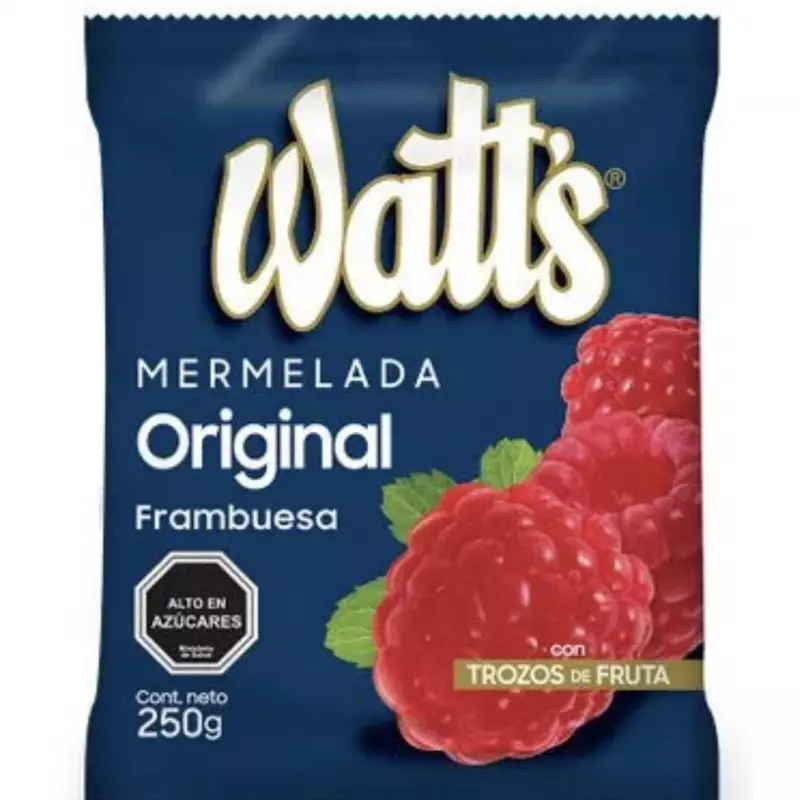 Mermelada watts frambuesa