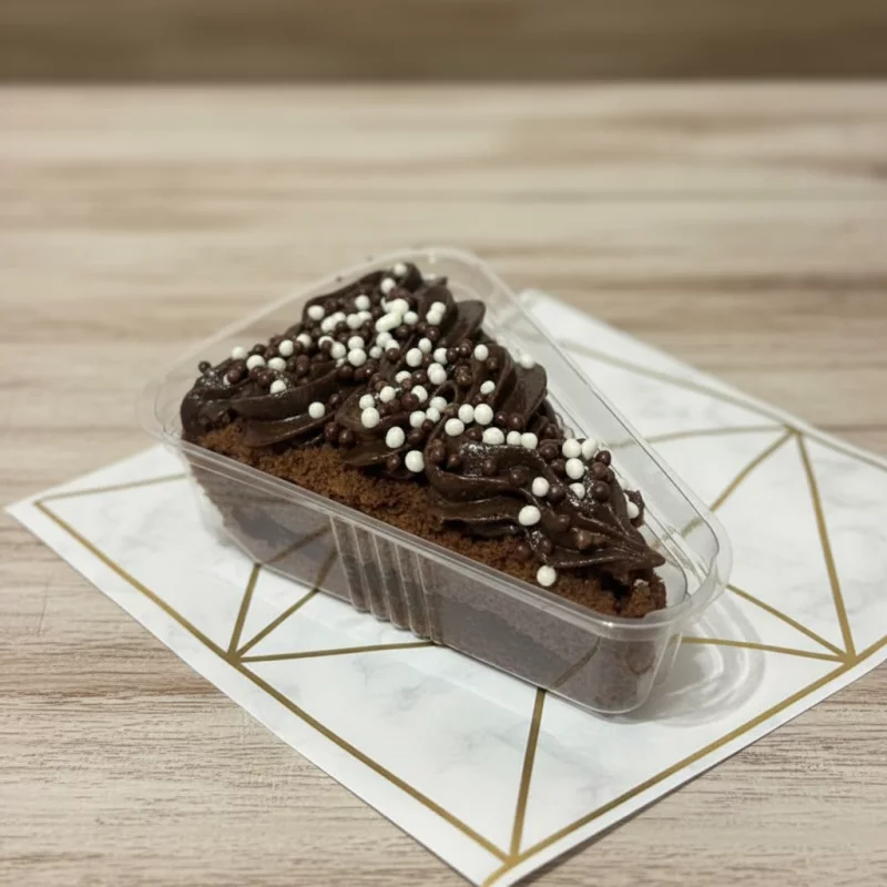 Bolo chocolate fatia