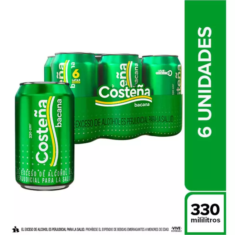COSTEÑA BACANA SIXPACK 330 ML