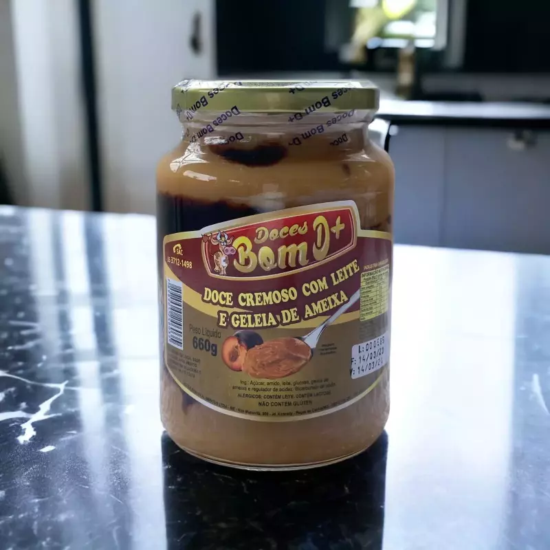 Doce de leite com geleia de ameixa