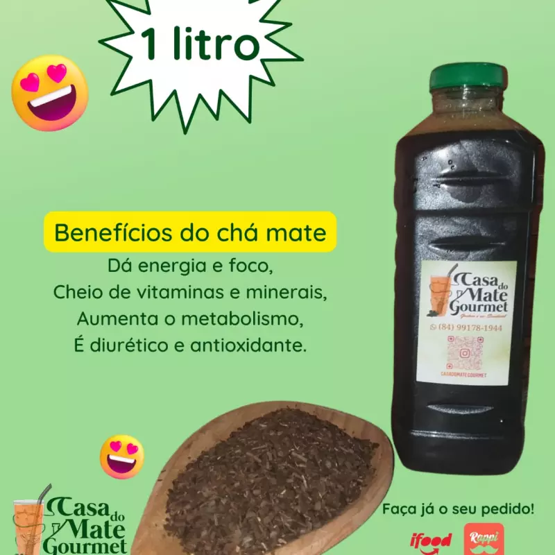 1 litro de Mate com Laranja