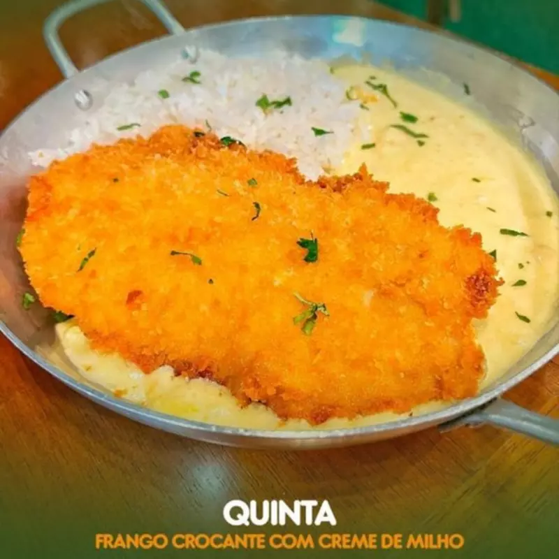 (Quinta feira) FRANGO AO CREME DE
