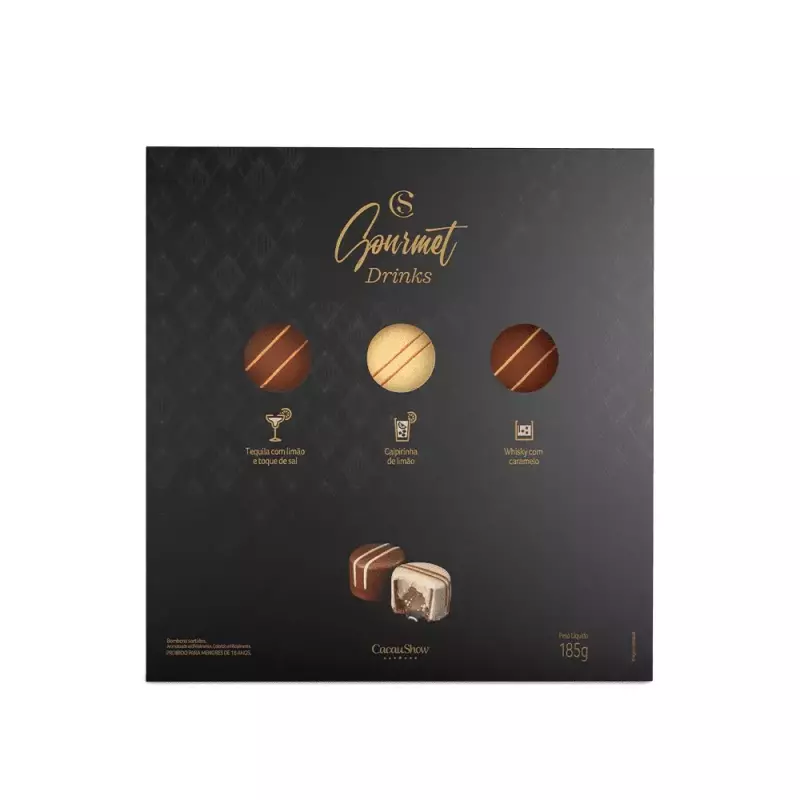 Caixa de Bombons Gourmet Drinks 185g