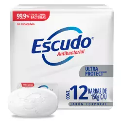 Jabon Escudo Antibacterial c/12
