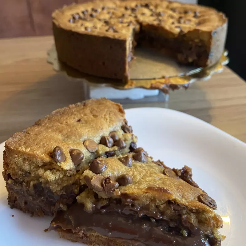 Fatia torta cookie