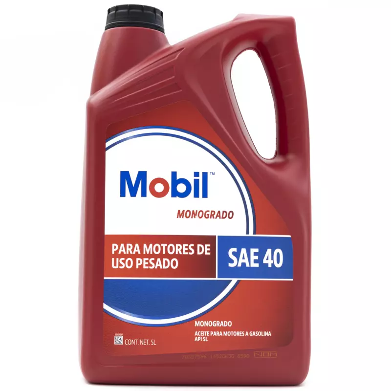 Mobil SAE 40 de 5 L.