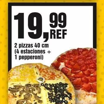 Promo pizzas 40cm