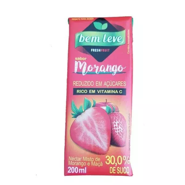GELO QUADRADO DE MORANGO 200ML