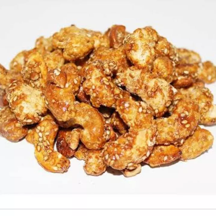 Castanha cajú caramelada c gergelim